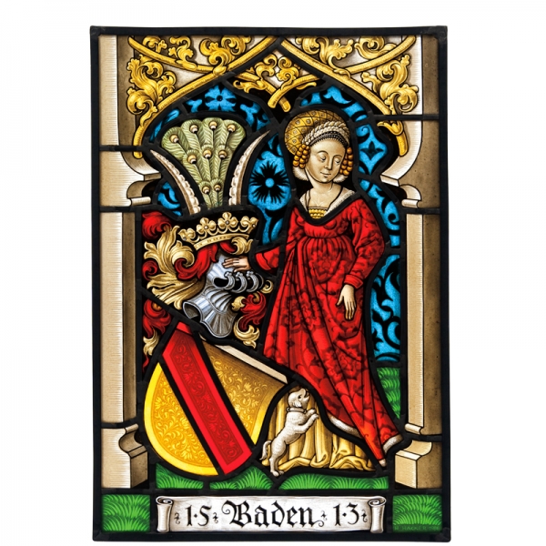 Schildhalterin Wappen von Baden | 1986